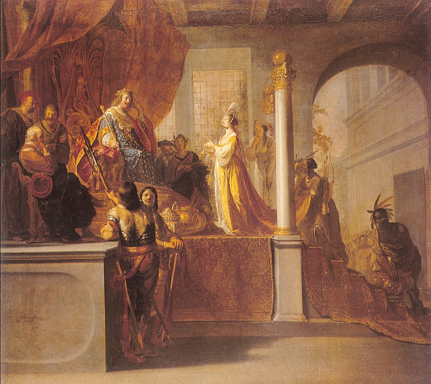 The Queen of Sheba before Solomon